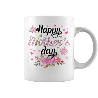 Happy Mother's Day Mommy Cute Grandma Floral Mom Coffee Mug - Monsterry AU