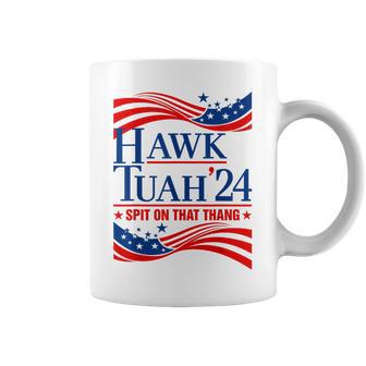 Hawk Tauh 24 Spit On That Thang Usa American Flag Meme Quote Coffee Mug - Monsterry DE