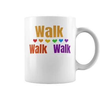 Heart Walk Indoor Walking Outdoor Walk At Home Pounds Off Coffee Mug - Monsterry
