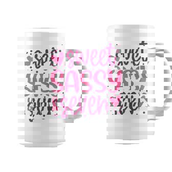 Hearts Sweet Sassy And Seven 7 Years Old 7Th Birthday Girls Coffee Mug - Thegiftio UK