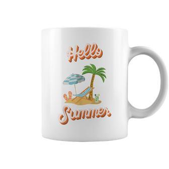 Hello Summer – Mit Sand Meer Sonnenschirm Und Palmenstimmung Tassen - Seseable