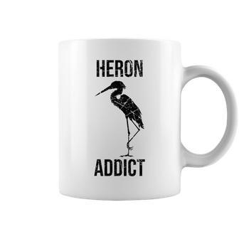 Heron Addict Pun Bird Watching Coffee Mug - Monsterry AU