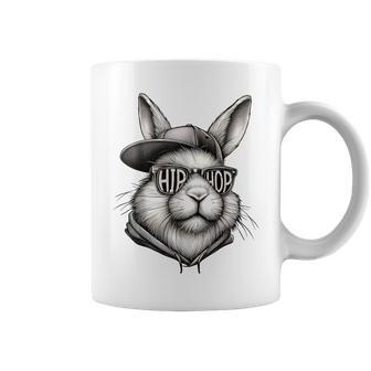 Hip Hop Bunny Face Sunglasses Easter Hippity Rabbit Coffee Mug - Seseable