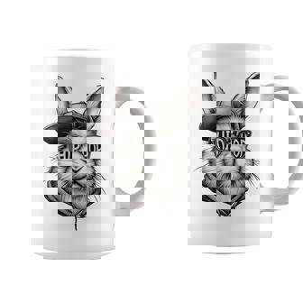 Hip Hop Bunny Face Sunglasses Easter Hippity Rabbit Coffee Mug | Seseable UK