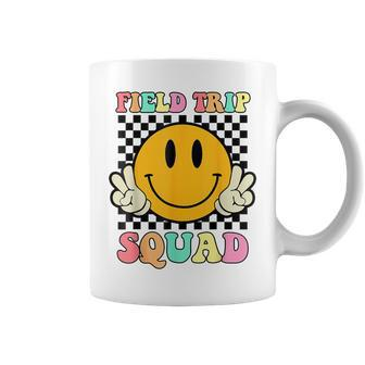 Hippie Smile Face Field Trip Squad Groovy Field Day 2024 Coffee Mug - Seseable