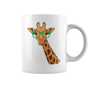 Hipster Giraffe Glasses Zoo Animal African Safari Coffee Mug - Monsterry AU