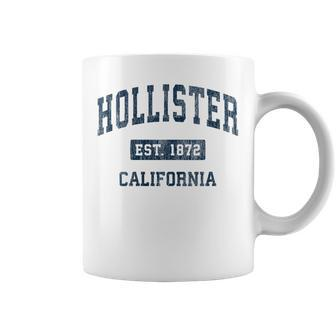 Hollister California Ca Vintage State Athletic Navy Style Coffee Mug - Monsterry