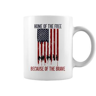 Home Of The Free Because Of The Brave Veteran Coffee Mug - Monsterry