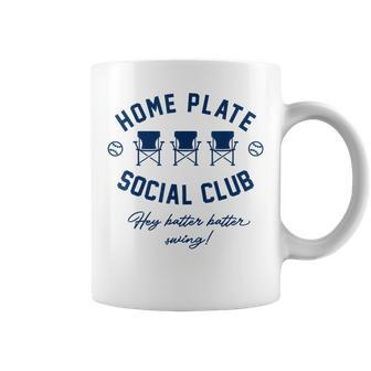 Home Plate Social Club Baseball Or Softball Women Coffee Mug | Mazezy UK
