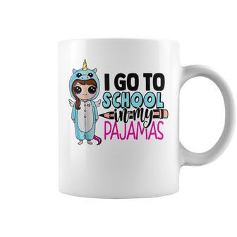 Homeschool Life I Go To School In My Unicorn Pajamas Coffee Mug - Monsterry UK