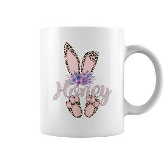 Honey Easter Bunny-Cheetah Leopard Print-Mother's Day Coffee Mug - Monsterry DE