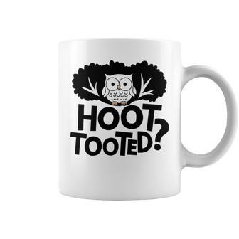 Hoot Tooted Lustiger Eulen-Spruch Papa Witz Tassen - Geschenkecke