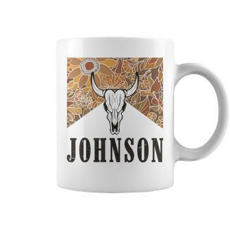 Howdy Cojo Johnson Western Style Team Johnson Family Reunion Coffee Mug - Seseable