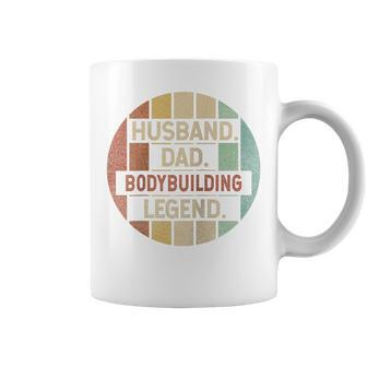Husband Dad Bodybuilding Legend Vintage Coffee Mug - Monsterry CA