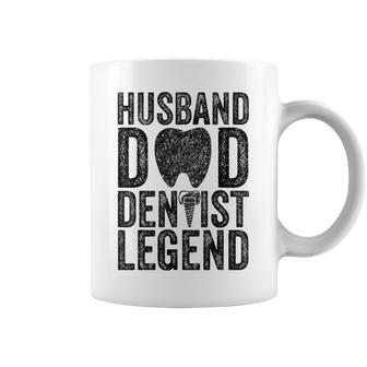 Husband Dad Dentist Legend Retro Vintage Father's Day Coffee Mug - Thegiftio UK