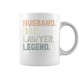 Husband Dad Lawyer Legend Father's Day Vintage Lawyer Coffee Mug - Seseable