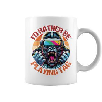 I'd Rather Be Playing Tag Gorilla Monke Tag Gorilla Vr Gamer Coffee Mug - Monsterry UK