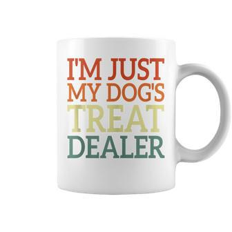 I'm Just My Dog's Treat Dealer Retro Vintage Dog Lover Coffee Mug | Mazezy UK
