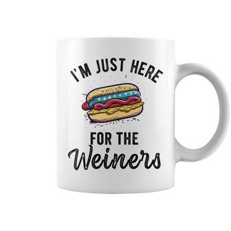 I'm Just Here For Weiners 4Th July Hot Dog Sausage Coffee Mug - Monsterry CA