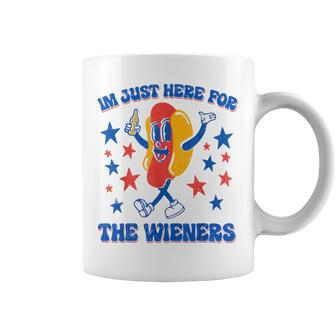 I'm Just Here For The Wieners 4Th Of July Hot-Dog Coffee Mug - Monsterry UK