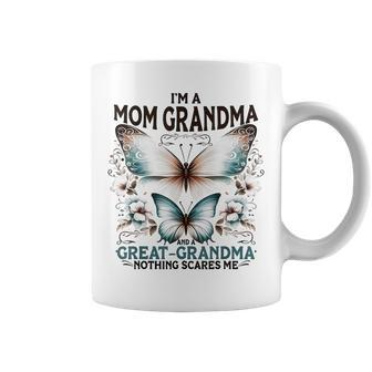 I'm A Mom Grandma And A Great Grandma Butterfly Mother's Day Coffee Mug - Thegiftio UK