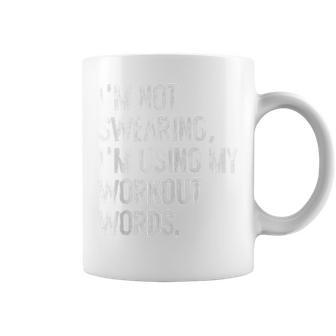 I'm Not Swearing I'm Using My Workout Words Gym Coffee Mug - Monsterry