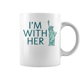 I'm With Her Statue Of Liberty Coffee Mug - Monsterry
