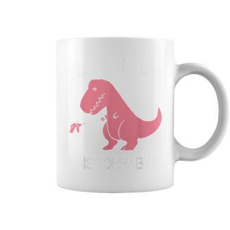 Now I'm Unstoppable T-Rex Dinosaur Coffee Mug - Monsterry