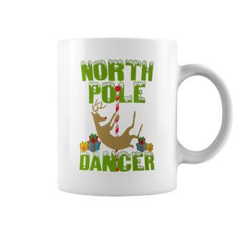 Inappropriate Christmas North Pole Dancer Coffee Mug - Monsterry
