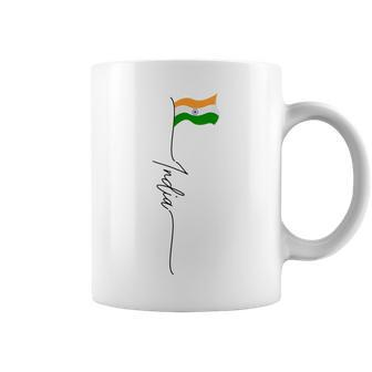 India Indian Flag Indian Pride India Vintage Patriotic Coffee Mug - Monsterry AU