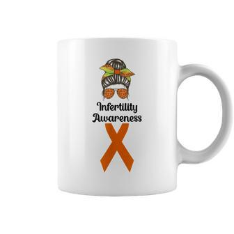 Infertility Disease Awareness Week Ivf 2024 Messy Bun Coffee Mug - Monsterry