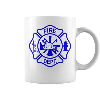 International Firefighters Day Fire Department Maltese Cross Coffee Mug - Monsterry DE