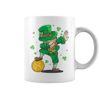 Irish St Patrick Day Dabbing Leprechaun Kid Toddler Boy Coffee Mug - Seseable