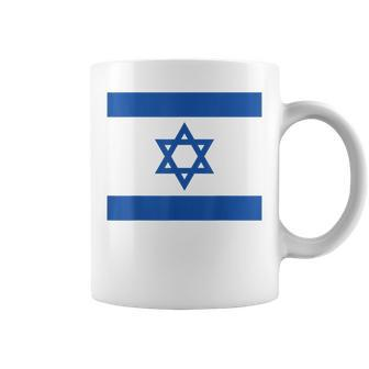 Israeli Flag Jewish Star Of David Stand With Israel Coffee Mug - Monsterry