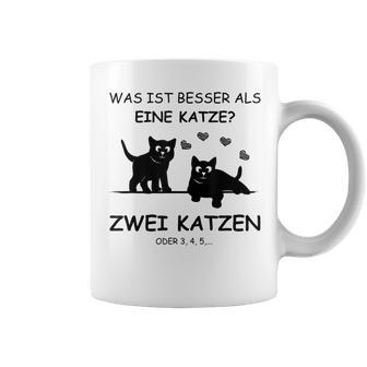 Was Ist Besser Als Eine Katze Two Cats Tassen - Seseable