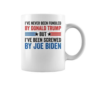 I've Never Been Fondled By Donald Trump But Joe Biden Coffee Mug - Monsterry AU