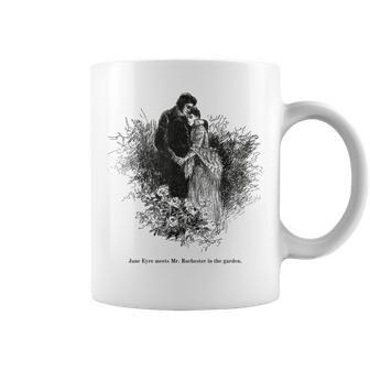 Jane Eyre Avec M Rochester Dans Le Jardin Charlotte Bronte Tasse - Cadeauxyz