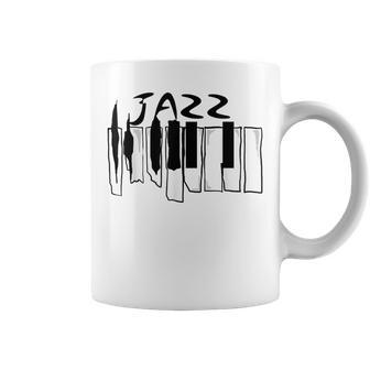 Jazz Lovers Jazz Piano Keys For Music Coffee Mug - Monsterry DE