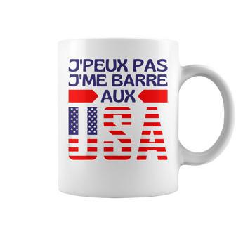 Je Ne Peux Pas Je Me Barre Aux Usa Je Pars Aux États Unis Tasse - Cadeauxyz