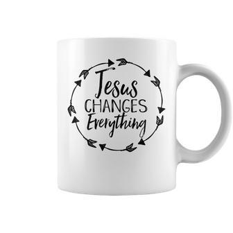 Jesus Changes Everything Christian Hope Future Cute Coffee Mug - Monsterry DE