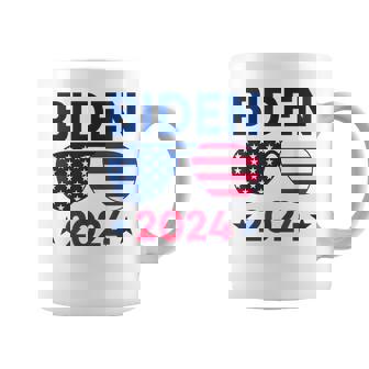 Joe Biden 2024 Sunglasses American Flag Re-Elect Campaign Coffee Mug | Mazezy