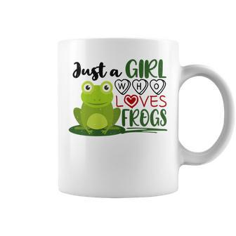 Just A Girl Who Loves Frogs Frog Meme Great Present Coffee Mug | Crazezy AU