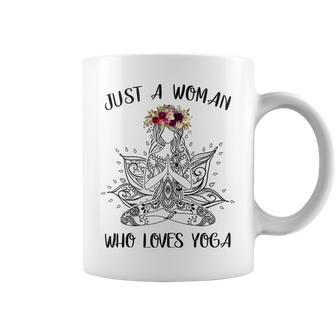 Just A Who Love Yoga Vintage For Womens Coffee Mug - Monsterry