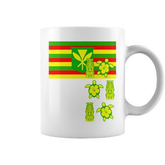 Kanaka Maoli Hawaii Flag Hawaiian Pride Coffee Mug - Monsterry