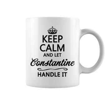 Keep Calm And Let Constantine Handle It Name Coffee Mug - Seseable