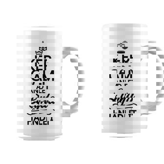 Keep Calm And Let Lynda Handle It Name Coffee Mug - Seseable