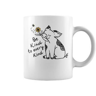 Be Kind To Every Kind Pig Coffee Mug - Monsterry UK