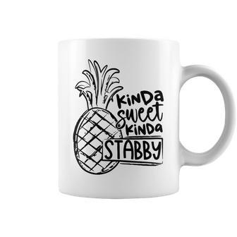 Kinda Sweet Kinda Stabby Pineapple Coffee Mug - Seseable