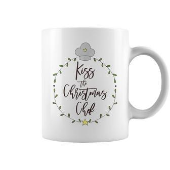 Kiss The Christmas Chef Holiday Coffee Mug - Monsterry
