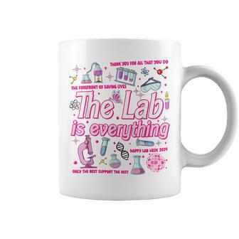 The Lab Is Everything Lab Week 2024 Phlebotomist Lab Tech Coffee Mug | Mazezy